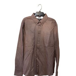 Cody James wine white print buttons pockets 98% cotton 2% spandex brand new